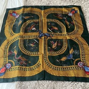 Hermes silk scarf